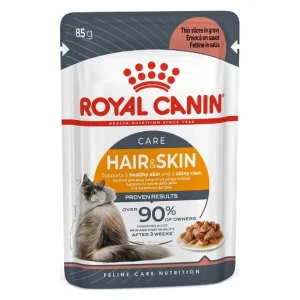 پوچ گربه رویال کنین مدل Hair & Skin 85 گرم | Royal Canin Hair & Skin Cat Pouch