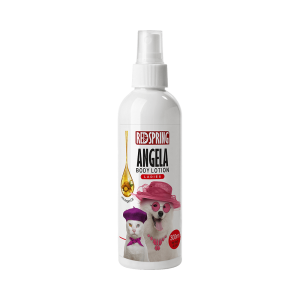 لوسیون بدن آنجلا برای سگ و گربه‌های لیدی با روغن آرگان، نرم‌کننده و مرطوب‌کننده پوست و مو | پت گوگولی