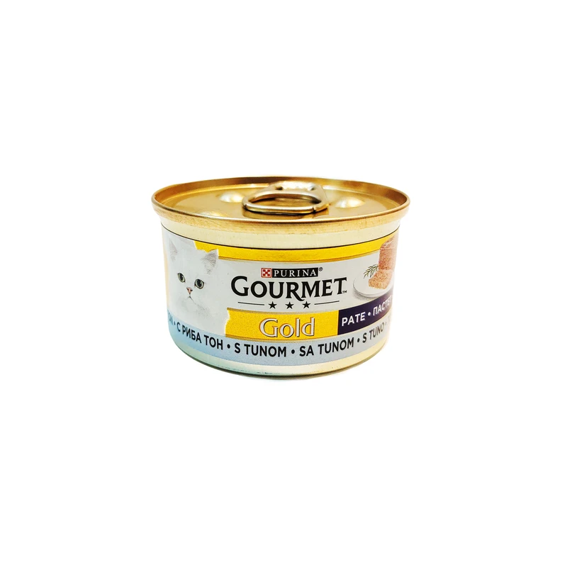 کنسرو غذای گربه گورمت مدل ماهی تن، غذای خوشمزه و مغذی برای گربه‌ها | پت گوگولی
