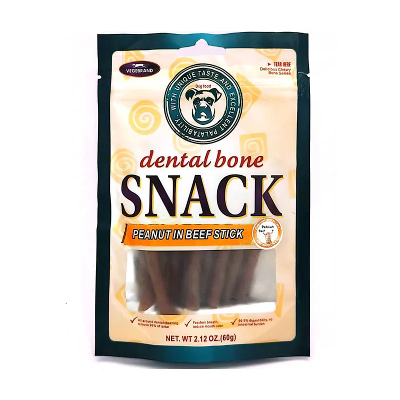 تشویقی سگ dental bone مدل peanut in beef stick
