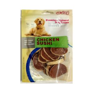 تشویقی سگ او داگ مدل Chicken Sushi با طعم مرغ به شکل سوشی کوچک | پت گوگولی
