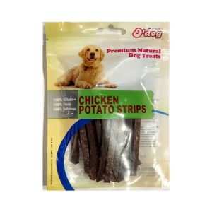 تشویقی سگ او داگ مدل Chicken Potato Strips با طعم مرغ و سیب‌زمینی به شکل نواری | پت گوگولی