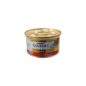 کنسرو گربه گورمت گلد آلمانی با طعم گوشت گاو پته، غذای خوشمزه و با کیفیت برای گربه‌ها | پت گوگولی