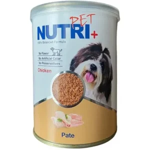 کنسرو غذای سگ نوتری با طعم پته مرغ Nutripet with Chicken وزن 425 گرم | پت گوگولی petGoogooli.com