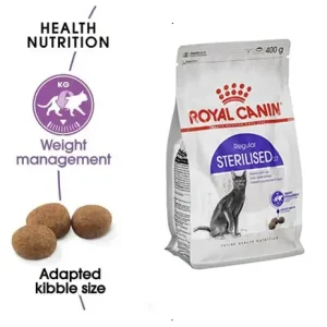 غذای خشک گربه رویال کنین استرلایزد Royal Canin Sterilised 400g مخصوص گربه‌های عقیم شده