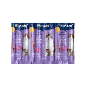 تشویقی مدادی گربه وینستون با طعم مرغ و اردک بسته 10 عددی - خرید از پت گوگولی petGoogooli.com