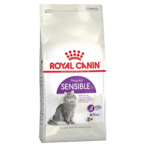 غذای خشک گربه رویال کنین سنسیبل Royal Canin Sensible 400g مخصوص گربه‌های با معده و دستگاه گوارش حساس