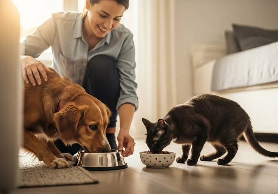 بررسی ترکیبات غذایی فیدار و وی پت برای سگ و گربه