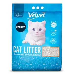 خاک بستر گربه ولوت پت مدل Carbon وزن ۱۰ کیلوگرمی
