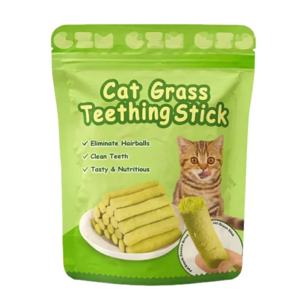 تشویقی گربه سی زد ام مدل Cat Grass Teething Stick تشویقی گربه سی زد ام مدل Cat Grass Teething Stick