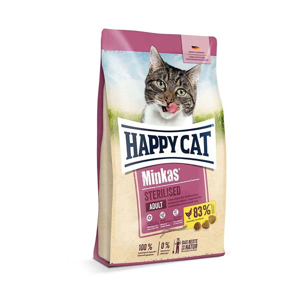 happycat-eser غذای خشک گربه هپی کت مدل مینکاس عقیم شده